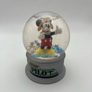 Pilot Mickey snow globe